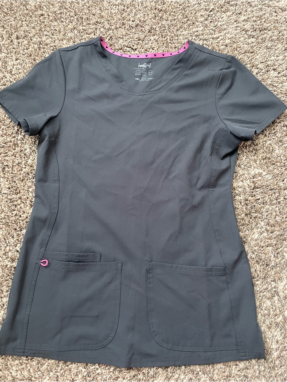 Charcoal scrub top